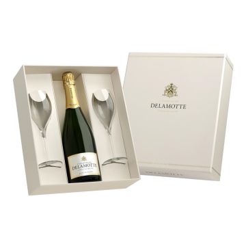 DELAMOTTE BRUT COFFRET 75+2FLUTES