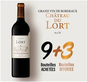 9+3  AOP BORDEAUX CHÂTEAU DU LORT