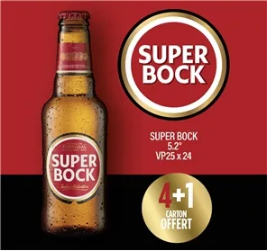 4+1 CARTON SUPER BOCK CHEZ BISTROCASH EN DECEMBRE