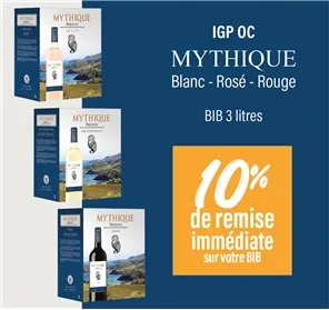 10% DE REMISE BIB MYTHIQUE 3L