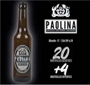 20+4 BOUTEILLES PAOLINA BLONDE 33CL VP
