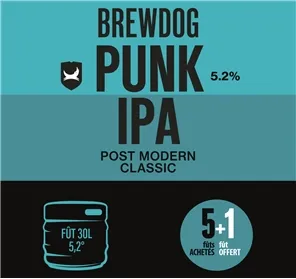 5+1 FUT 30L BREWDOG PUNK IPA