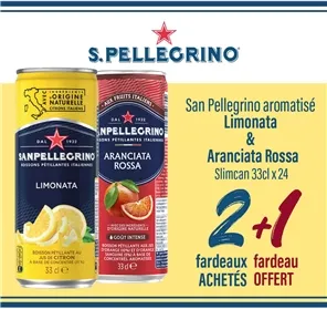 2+1 CAN SAN PELLEGRINO ARANCIATA ROSSA  ET LIMONATA