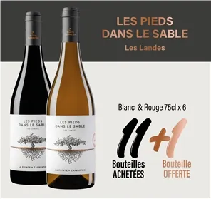 11+1 LES PIEDS DANS LE SABLE BLC ET ROUGE