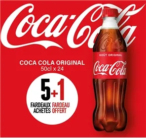 5+1 COCA COLA  PET 50cl X 24