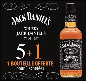 5+1 WHISKY JACK DANIEL'S OLD N° 7