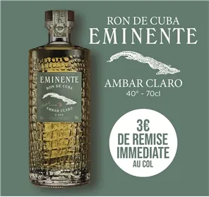 3€ REMISE RHUM EMINENTE AMBAR CLARO 70CL