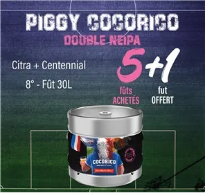 5+1 PIGGY COCORICO DOUBLE NEIPA   FÛT 30L