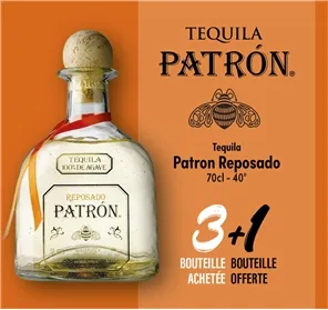 3+1 TEQUILA PATRON REPOSADO