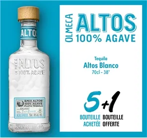5+1 REMISE TEQUILA ALTOS PLATA BLANCO