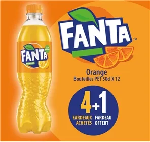 4+1 FANTA ORANGE PET 50cl x 12