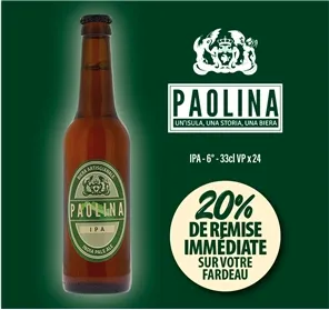 20% REMISE PAOLINA IPA 33CL VP
