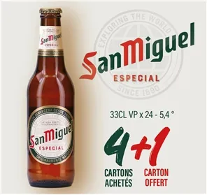 4+1 SAN MIGUEL ESPECIAL 5,4° 33CL VP