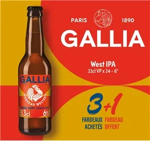 3+1 GALLIA  WEST IPA 33CL VP