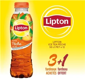 3+1 LIPTON ICE TEA  50CL PET