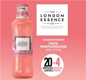 20+4 BOUTEILLES LONDON ESSENCE SODA PAMPLEMOUSSE 20CL