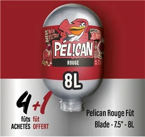 4+1 FÛTS BLADE 8L PELICAN ROUGE