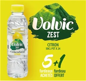 5+1 VOLVIC ZEST CITRON 50CL