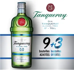 9+3 GIN TANQUERAY 0.0 70CL
