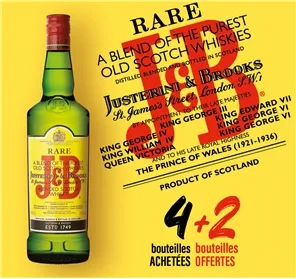 4+2 WHISKY J&B 70CL 