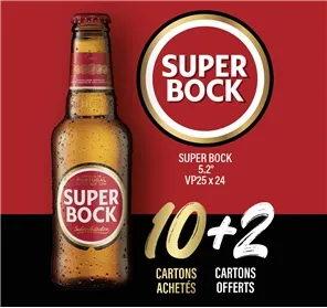 10+2 CARTONS SUPER BOCK 