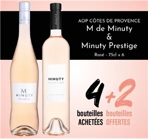 4+2 CDP MINUTY ROSE ET MINUTY PRESTIGE
