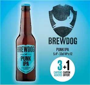 3+1 BREWDOG PUNK IPA 5.4° 33CL VP