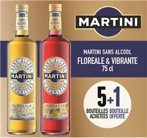 5+1 MARTINI FLOREALE ET VIBRANTE 70CL
