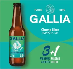 3+1 GALLIA CHAMP LIBRE 33CL VP