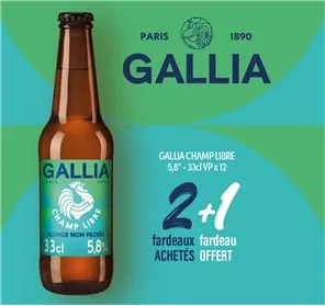 2+1 GALLIA CHAMP LIBRE 33CL VP