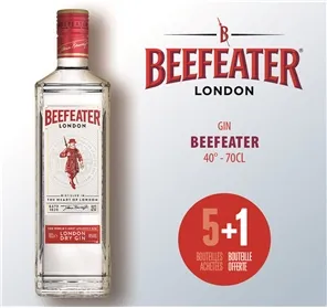 5+1 GIN BEEFEATER 70CL
