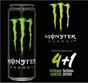 4+1 MONSTER ENERGY SLIMCAN 50CL 