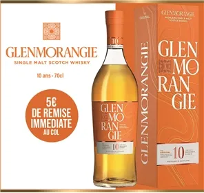 5EUROS DE REMISE WHISKY GLENMORANGIE