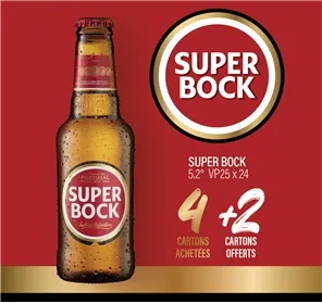 4+2 CARTONS SUPER BOCK 