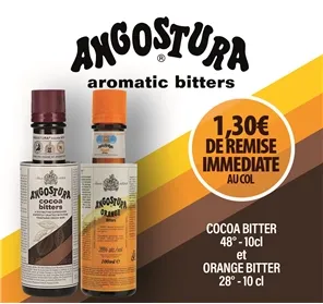 1,30 EURO REMISE  ANGOSTURA ORANGE-COCOA 10CL