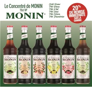 20% DE REMISE SUR CONCENTRE MONIN
