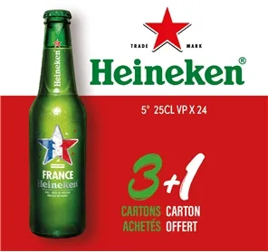 3+1 HEINEKEN 25cl VP 