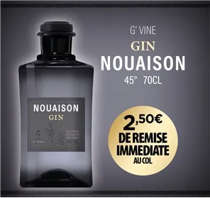 2,5EUROS REMISE GIN NOUAISON 70CL