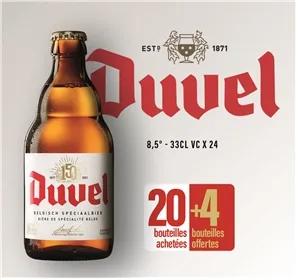 20+4 BOUTEILLES DUVEL 33CL VC