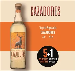 5+1 TEQUILA CAZADORES REPOSADO 40° 70CL