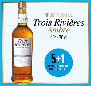 5+1 RHUM TROIS RIVIERES AMBRE 70CL