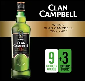 9+3 WHISKY CLAN CAMPBELL 