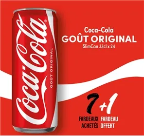 7+1 COCA COLA ZERO SUCRES SLIMCAN