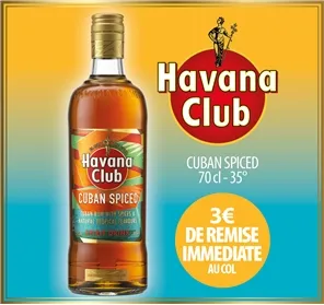 3€ REMISE HAVANA CLUB CUBAN SPICED