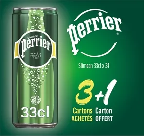 3+1 PERRIER SLIMCAN 33CL