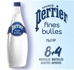 8+4 BOUTEILLES PERRIER FINES BULLES 75CL VP