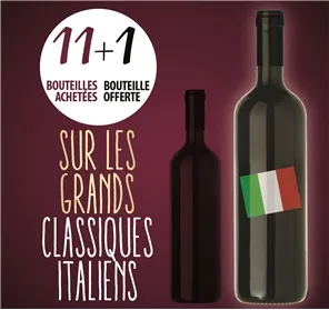 11+1 BOUT SUR NOTRE SELECTION VINS ITALIENS