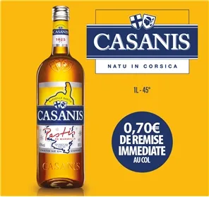 0,70 EURO REMISE CASANIS 100cl 