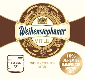 10% DE REMISE SUR FÛT WEIHENSTEPHAN VITUS 