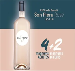4+2 MAGNUM SAN PIERU ROSE 150CL